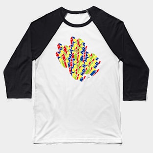 InterLinking Buildings Baseball T-Shirt